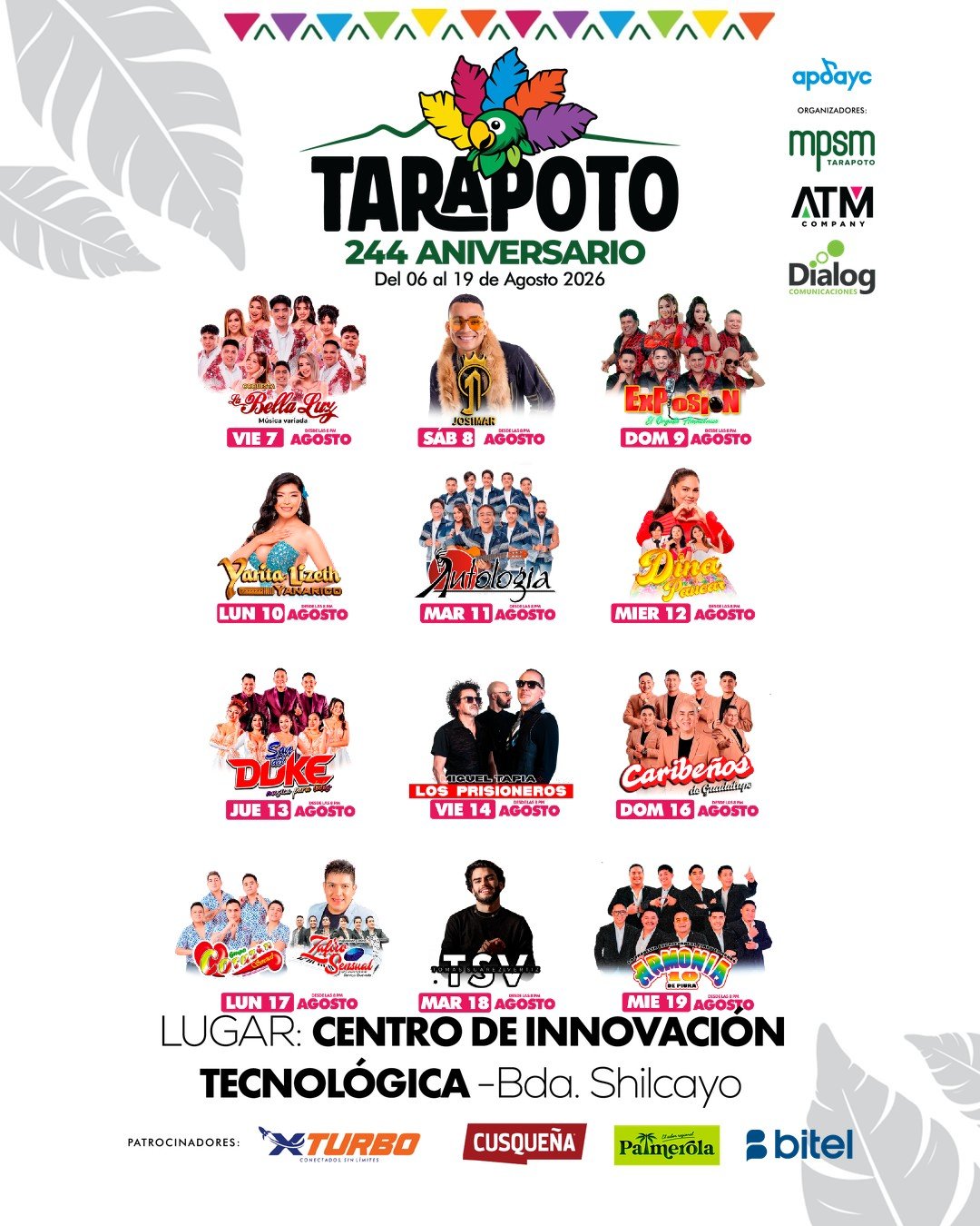 Tarapoto 244 Aniversario