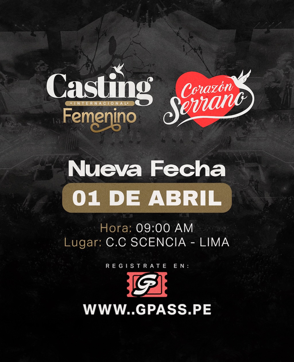 Casting Internacional Nueva Voz Femenina 2026 - Corazón Serrano